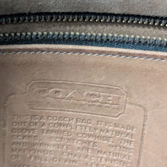 Vintage Coach City Bag Tan Putty(?) Shoulder Purse - Picture 5 of 11